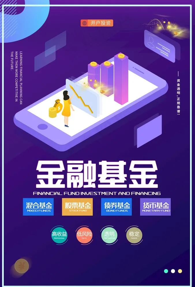 金融基金图片psd模版下载