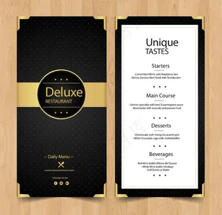 高档餐牌模板图片