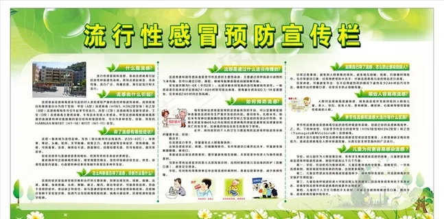 流行性感冒预防宣传栏图片