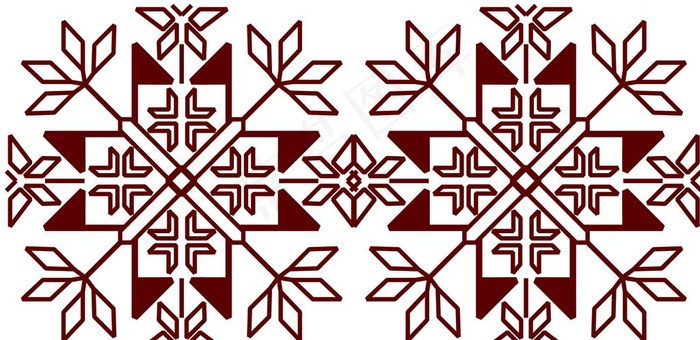 瑶族花纹图片ai矢量模版下载