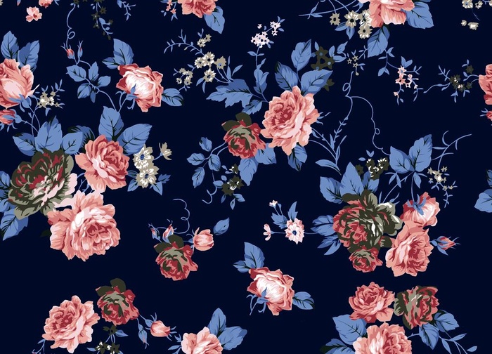 循环花型 服装印花 数码印花图片