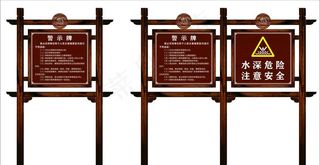防腐木标识牌图片