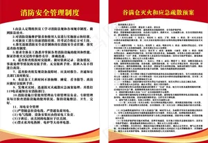 消防安全制度牌图片