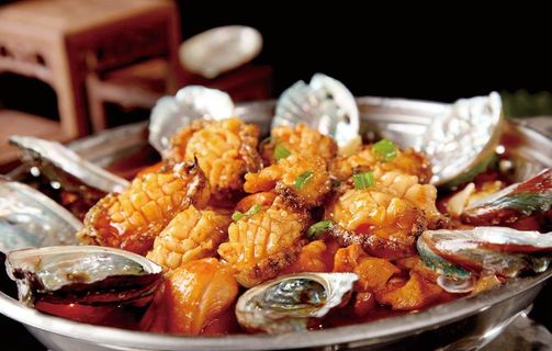 鲍鱼仔焖土鸡图片