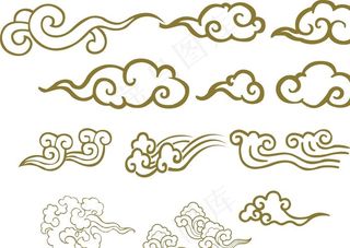 金色祥云图片