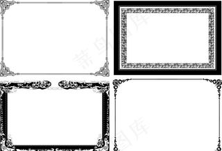 底纹花边  证书边框图片