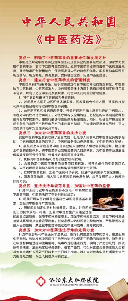 中医药法图片(800X1800)cdr矢量模版下载