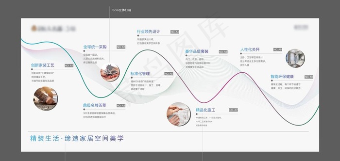 工艺品牌墙图片ai矢量模版下载