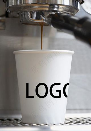 咖啡机纸杯样机图片