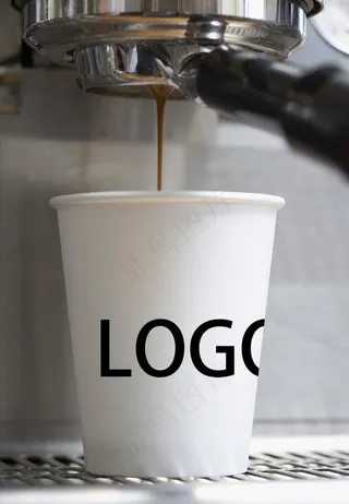 咖啡机纸杯样机图片