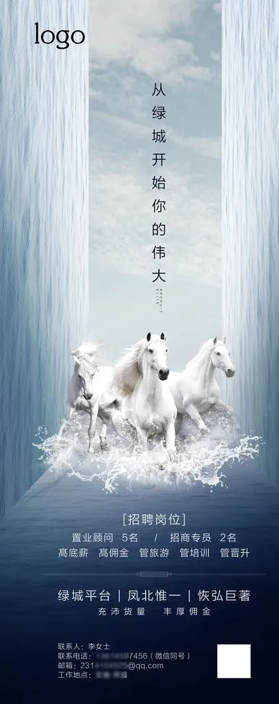 招聘  地产招聘图片