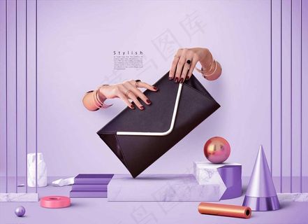 女包促销海报图片