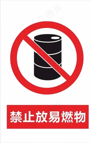 禁止放易燃物图片