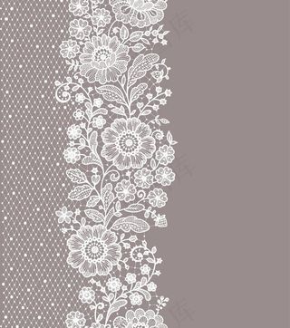 蕾丝单边图案图片