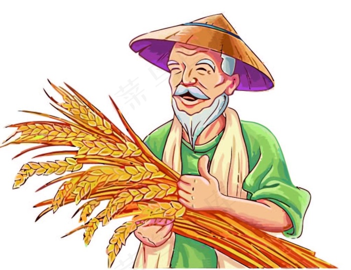 快睡着的农民图片ai矢量模版下载