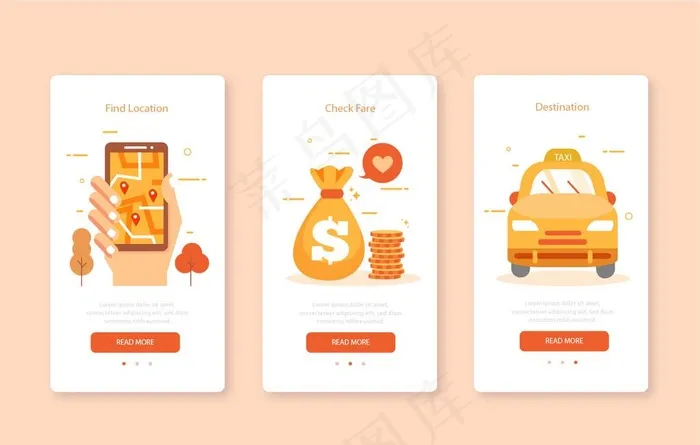 引导页图片ai矢量模版下载