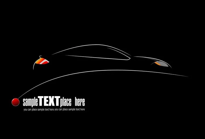 汽车广告图片eps,ai矢量模版下载