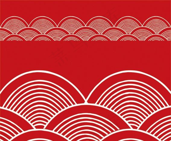 波浪花纹图片