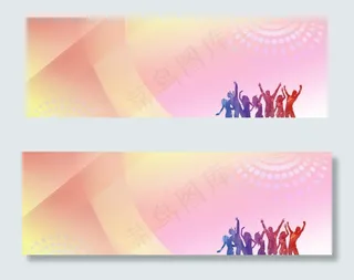 励志剪影背景图片