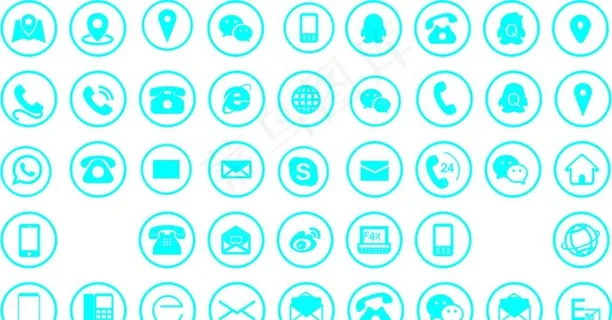 电话地址各种小图标图片