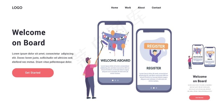 移动UI界面图片eps,ai矢量模版下载