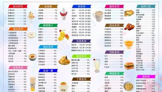 奶茶菜单图片