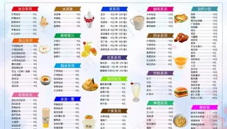 奶茶菜单图片