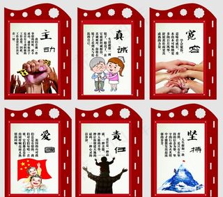 校园文化展板图片