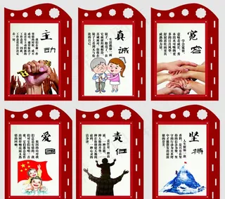 校园文化展板图片