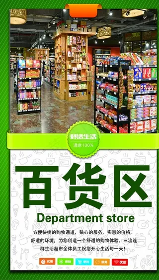 超市百货区图片