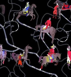 链条 简笔马人图片