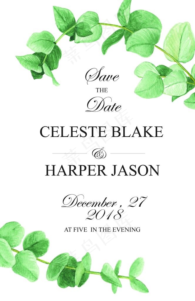 绿色叶子森系小清新图片