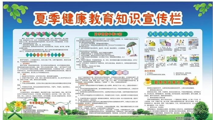 2020年健康教育宣传栏图片(2000X1200)cdr矢量模版下载