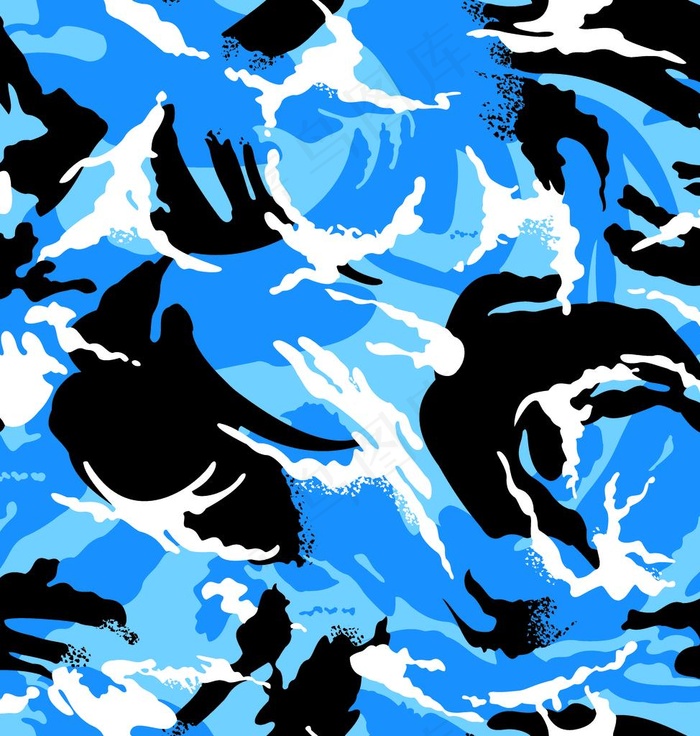 迷彩蓝图片
