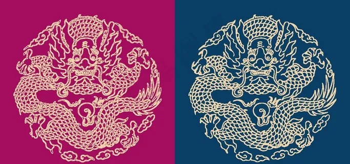 圆形底纹 中国风 矢量纹饰图片