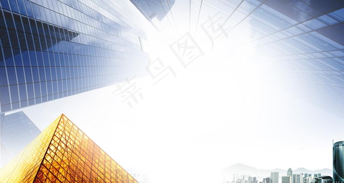 金色背景 大楼图片