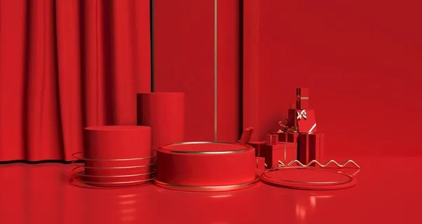 红色背景场景图片 红色背景场景图片