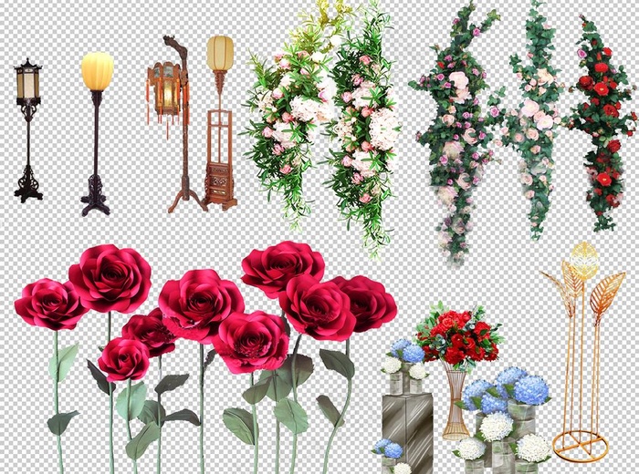 婚礼花装饰图片