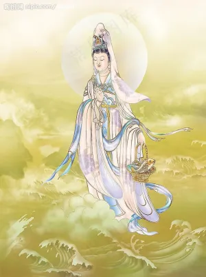三十三观音之鱼篮观音图片