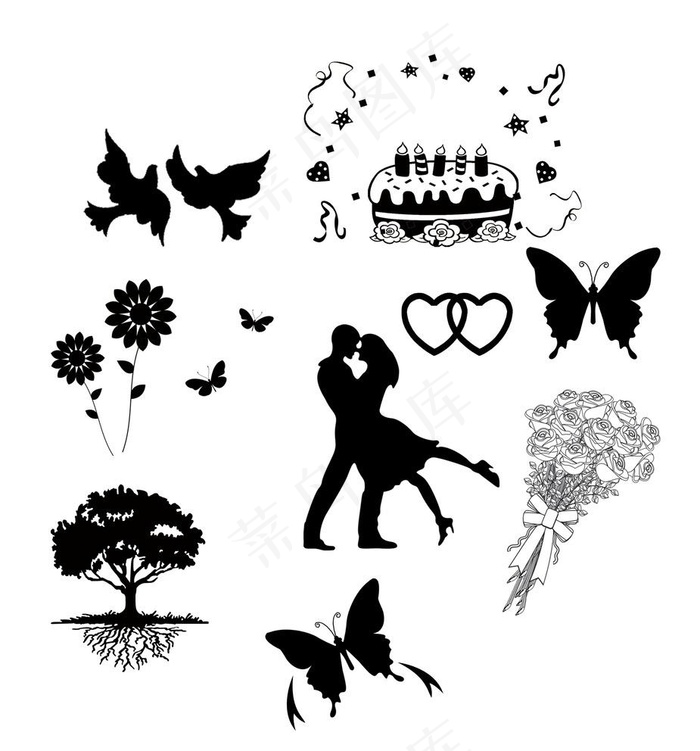 生日蛋糕 婚庆素材图片