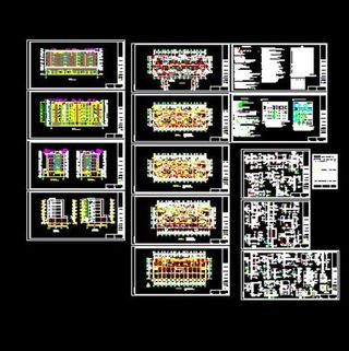 单元式多层住宅楼建施图图片