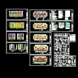 单元式多层住宅楼建施图图片