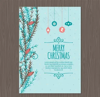 圣诞贺卡模板图片