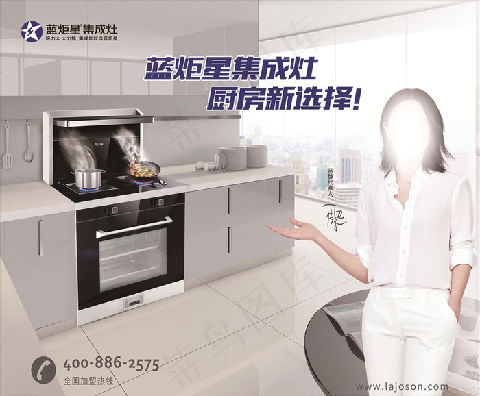 蓝炬星集成灶图片