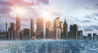 商务城市背景图片