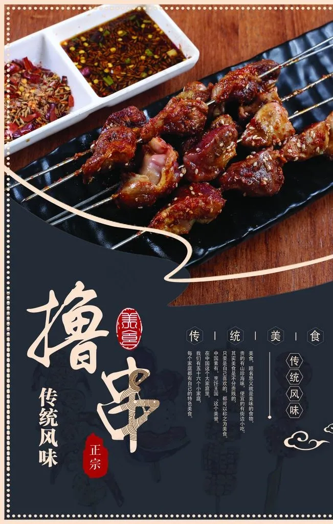 撸串海报图片(7087X10630(DPI:300))psd模版下载