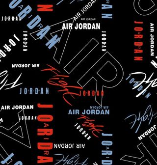AIR JORDAN字母黑底版图片