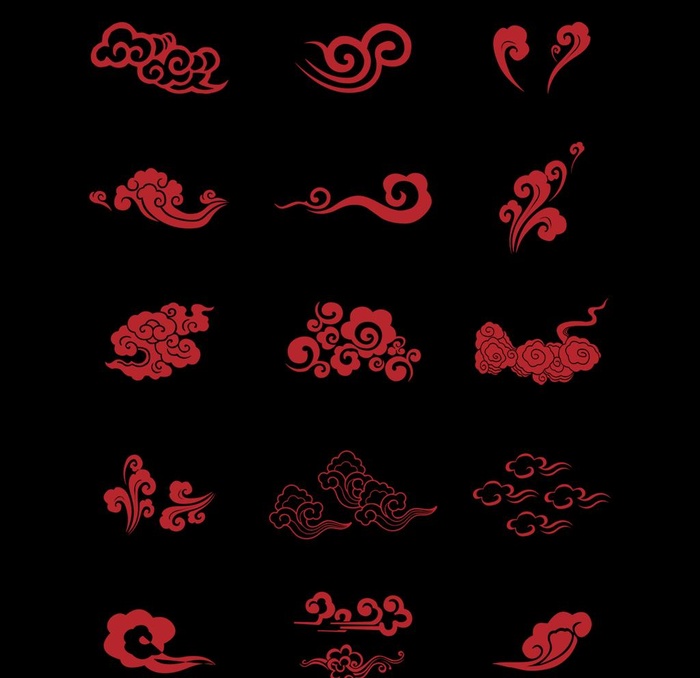 中国风祥云图案花纹底纹PNG图片
