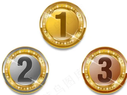 奖牌 金牌 银牌 铜牌 获奖图片