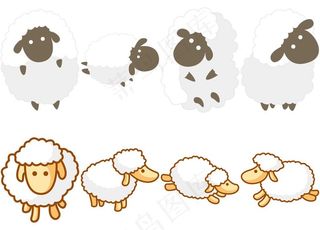 卡通羊图片